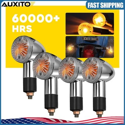4X Motorcycle Bullet Turn Signals Blinker Light For Honda Shadow Aero 750 VT750C