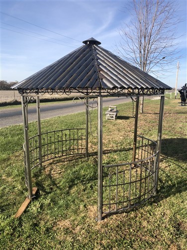 Metal Roof Gazebo, Backyard Gazebo, Metal Pergola, Outdoor Patio, Garden Arbor i