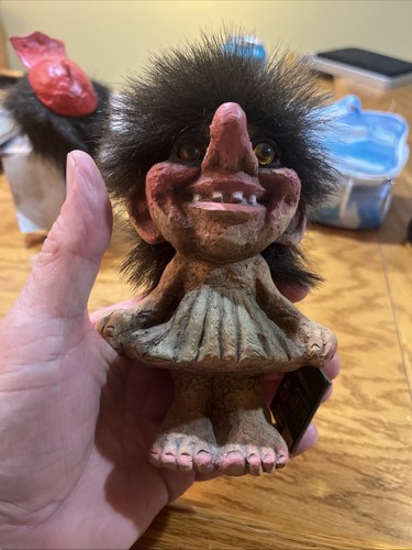 Troll Vintage Nyform Norvège – Old Woman N°113 – Fait Main – Années 70