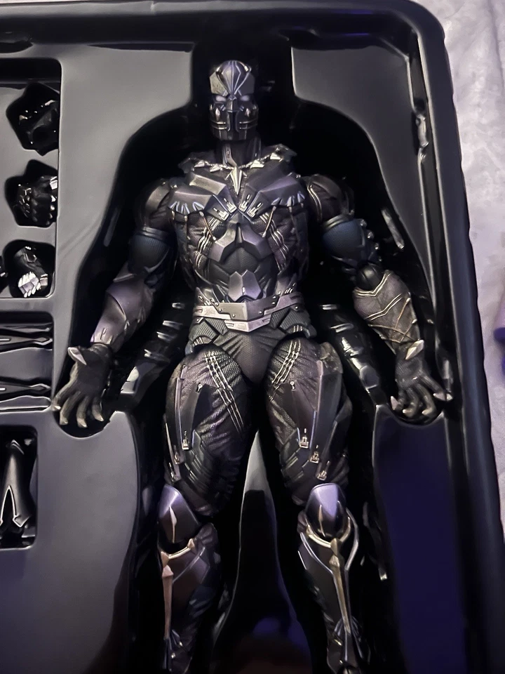 Figura de acción Marvel Universe Black Panther Variante Play Arts Kai Mcu Hero Super Foto 4 de 4