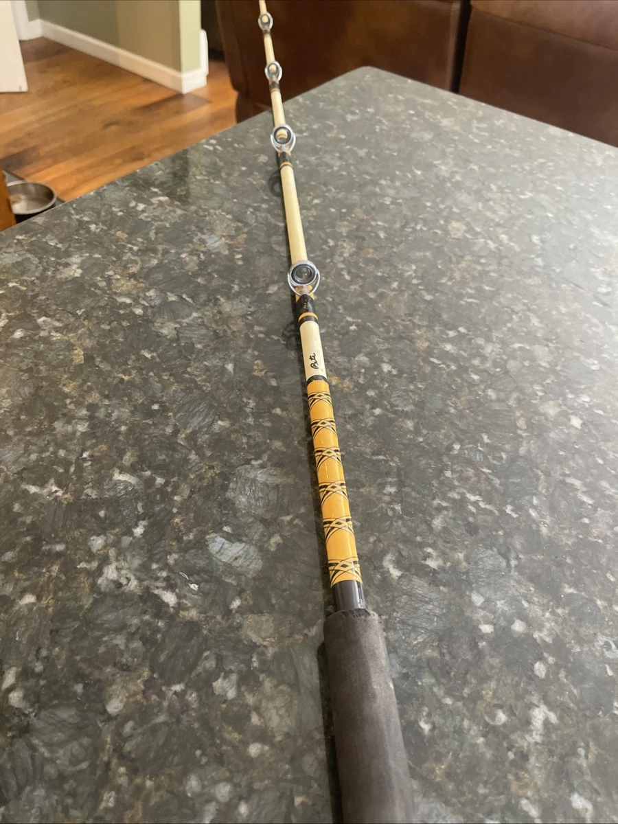 Saltwater Fiberglass Blank Boat & Trolling Vintage Fishing Rods