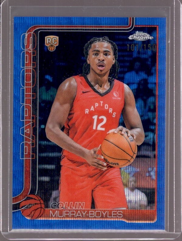 COLLIN MURRAY-BOYLES 2025-26 Topps Chrome #259 Blue Wave Refractor RC #101/150