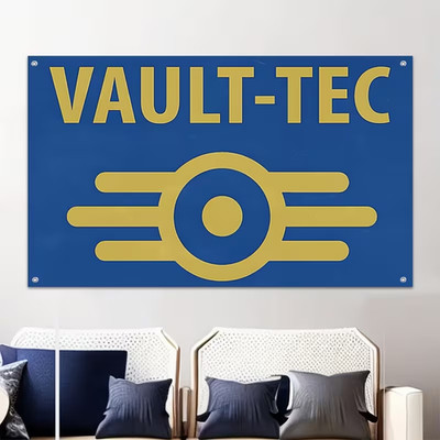 Vault Tec, Fallout Flag Unique Design 3x5 Ft/90x150 cm Collectable