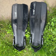 VHTF Apollo Prestige Diving Fins Solid Black Size S - Made in Japan Rubber