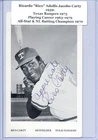 Vintage Autographed Postcard Rico Adolfo Carty Rangers Authenticity Guaranteed