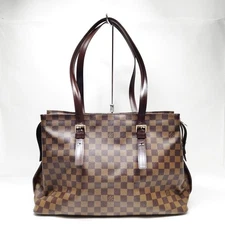 NO TARIFF Louis Vuitton LV Tote Bag N51119 Chelsea Ebene Brown Damier 4748109