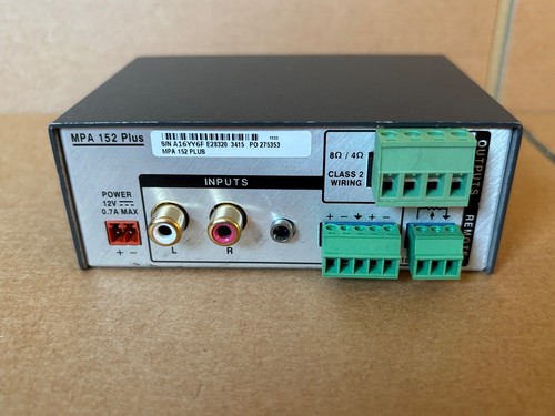 Extron MPA 152 PLUS Mini Power Amplifier 15 Watt/Channel 60-844-03 - Picture 3 of 4