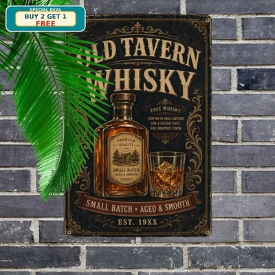 Premium Blended Scotch Whisky Bar Club Wall Decor Tin Sign