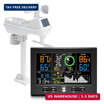 Urageuxy Wireless Weather Station Indoor Outdoor, Home Weather Stations with Rai