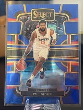2023-24 Panini Select Basketball Paul George-#14 Concourse Blue. LA Clippers
