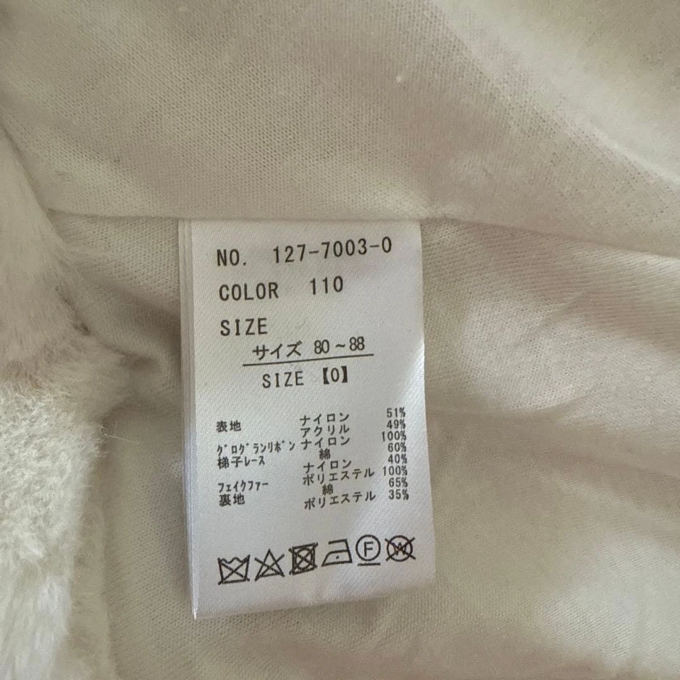 [Excelente Estado] Poncho de Piel Tejido Doble Cinta LIZ LISA Rosa De Japón Foto 3 de 3