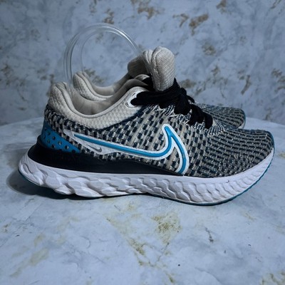 Nike React Infinity Run FK Women's Sz 6.5 Running Shoes Black Athletic Sneakers