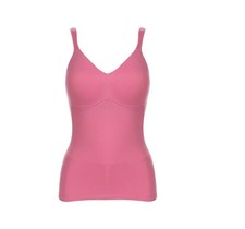 Rhonda Shear Cotton Molded Cup Camisole-Pink-XL-NWT