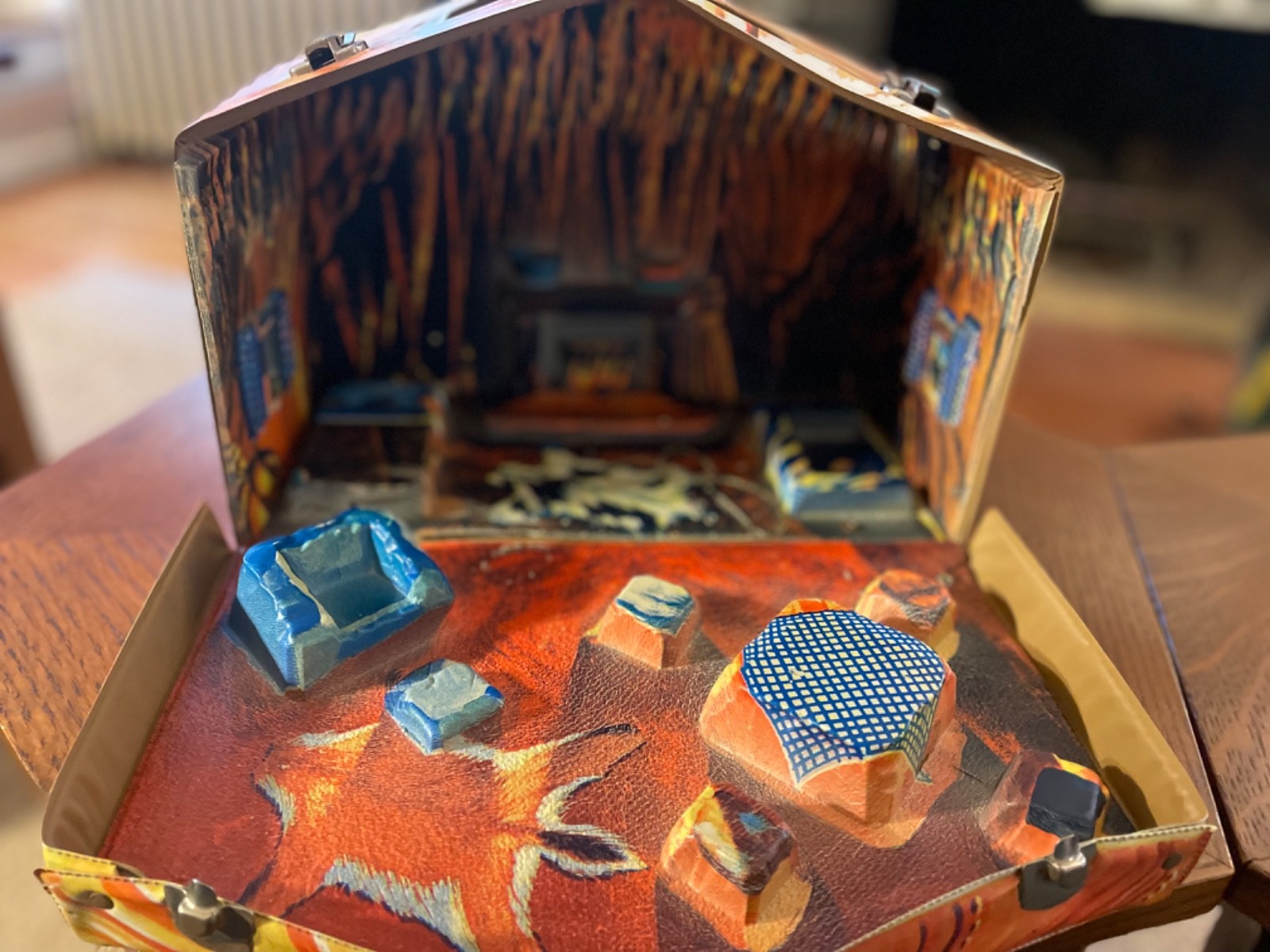 Vintage Troll Doll House Cave Carrying Case 1960s w/ 3 trolls included ...