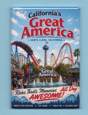 CALIFORNIAS GREAT AMERICA TRAVEL POSTER *2X3 ...
