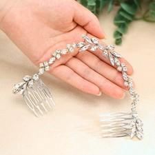 Wedding Crystal Hair Combs Bridal Headpieces Wedding Hair Accessories for Bri...
