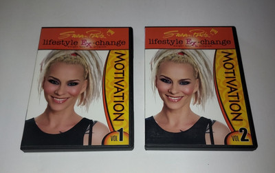 2 Susan Powter MOTIVATION DVDs Lifestyle Exchange Weight Loss Program Vol 1 & 2