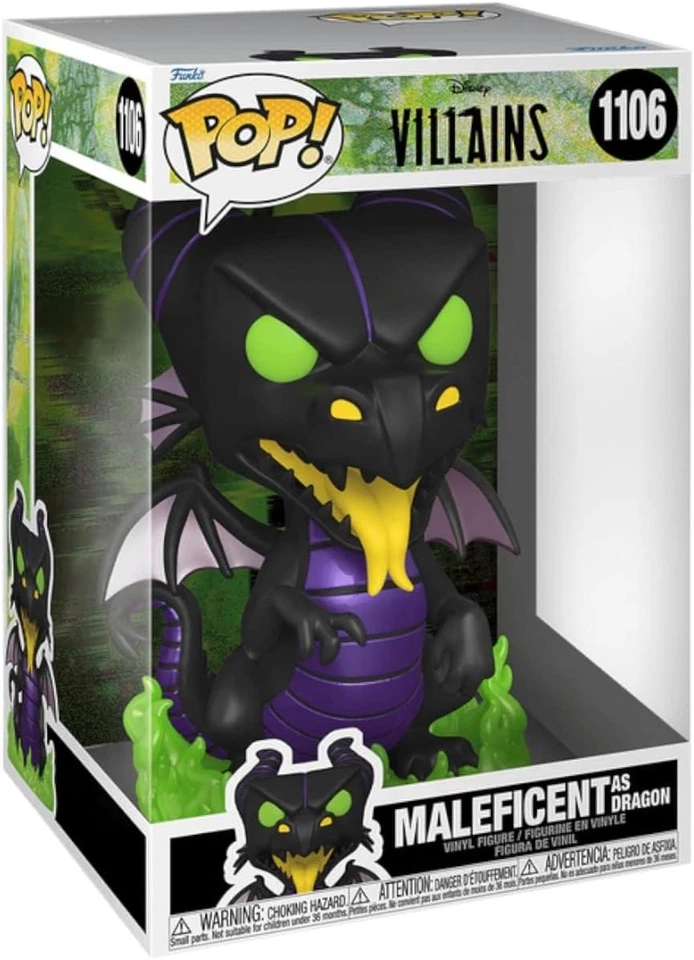 Disney Villains Funko 10 Pulgadas Jumbo POP | Malefica Dragón - Imagen 3 de 3