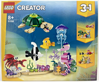 Lego Creator 31158 Meerestiere 3In1 Fische SchildkröTe Oktopus 421 Teile Neu Ovp