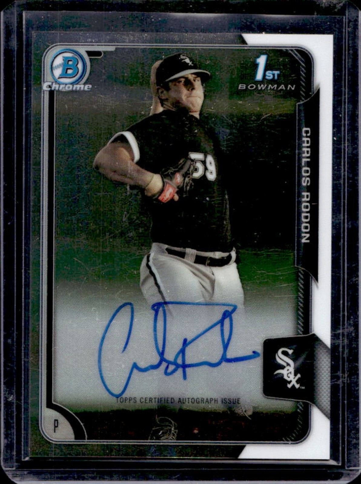 2015 Bowman Carlos Rodon Chrome Prospect Auto Rookie RC #BCAP-CR White Sox