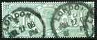 (8)  GOOD USED SG212 QV £1.00 GREEN "LONDON" CDS. CORNER CREASE