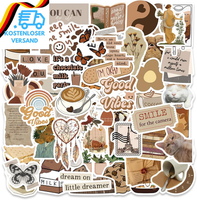 Vintage Sticker Aesthetic Aufkleber 60 StüCke, Retro Vinyl Aufkleber FüR Kindle