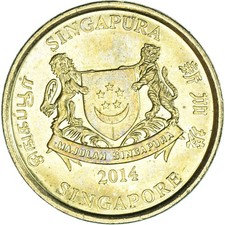 [#1138018] Coin, Singapore, 5 Cents, 2014