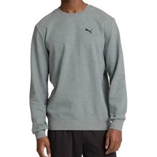 NEW Puma Men's Textured Crew Neck Long Sleeve Sweatshirt: Gray Size M - NWT