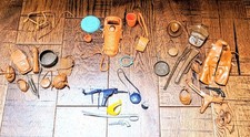 Huge Lot Of Vintage Marx Johnny West Custard Indian Wildflower Doll Accessories