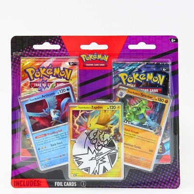 pokemon cards 2 pack Pokemon TCG 2 Pack Blister Zapdos Articuno Tyranitar 3 Promo Cards Coin