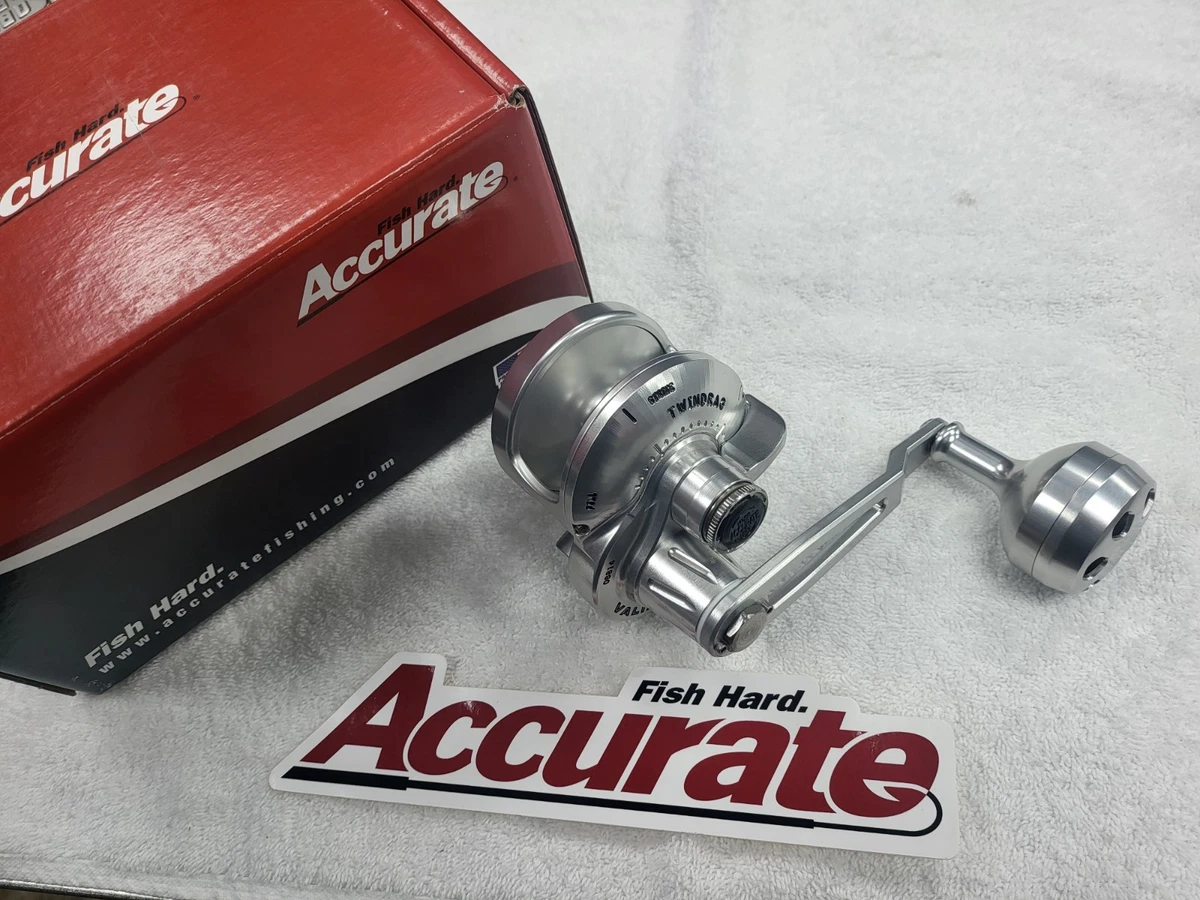 Accurate BV-500NL Silver LEFT Hand Level Drag w/Power Handle New