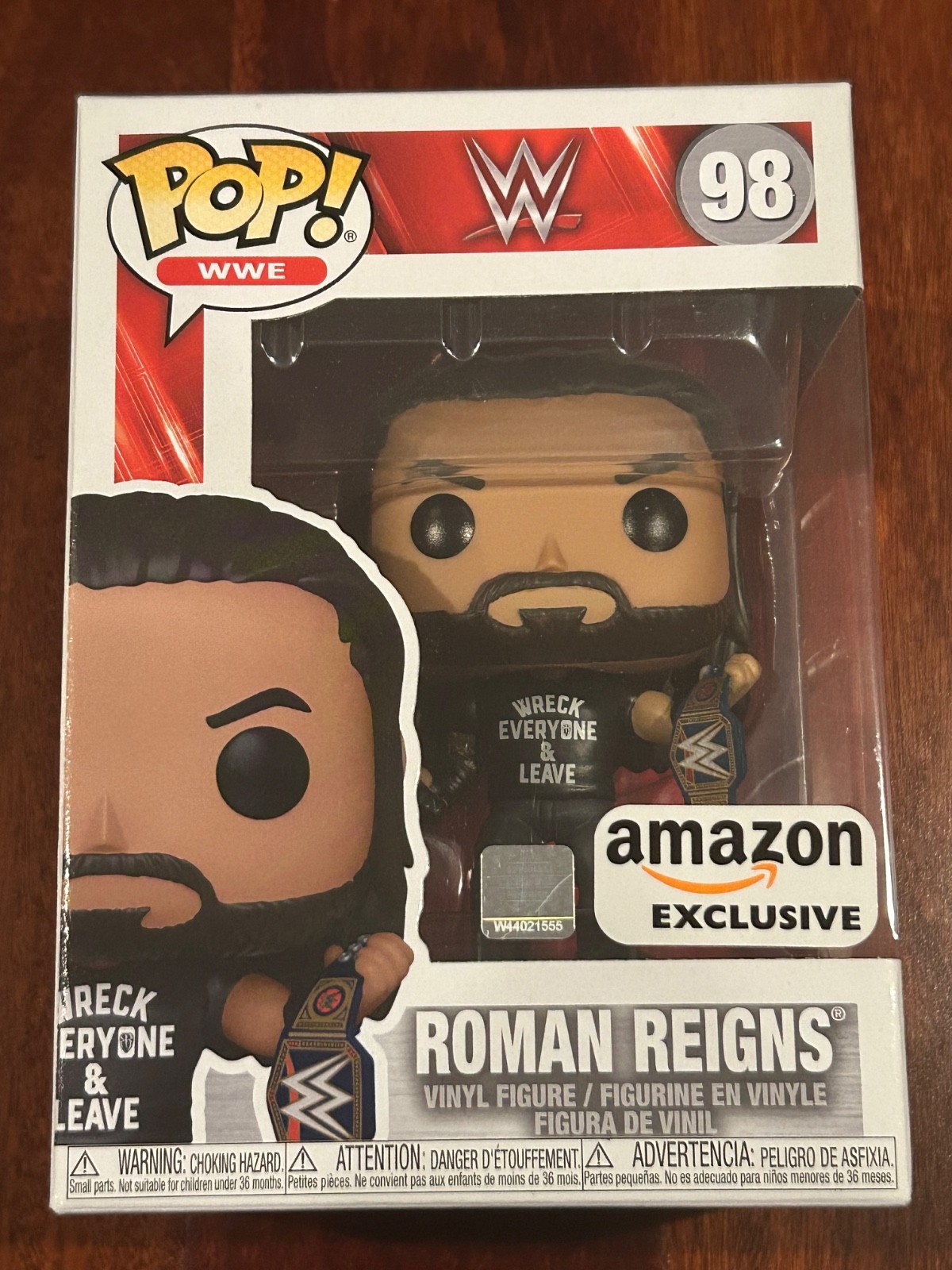 Roman Reigns Funko Pop Vinyl Wwe Amazon Exclusive #98