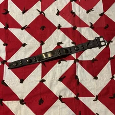 Vintage 1950s Studded Dog Collar As Is DISPLAY ONLY Leather Flaws