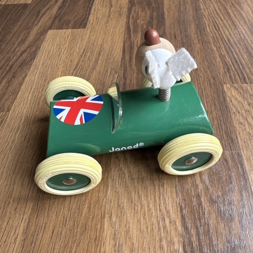 Spirit by Janod Holz grün Union Jack Rennwagen & Hundefahrer Frankreich Design - Bild 4 von 20