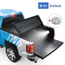 6FT 3-Fold For 05-15 Toyota Tacoma TRD X-Runner Soft Tonneau Cover Truck Bed