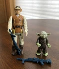 Vintage Kenner Star Wars 1980s Yoda, Rebel Soldier Hoth, 2 Hoth Imperial Rifles