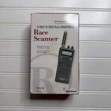 Radio Shack Pro 74 VHF/UHF/ Air / 800 MHz 100 Channel Race Scanner