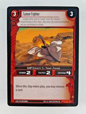 Tamon Fighter #108 - Incursion, Wars TCG card (2004 Decipher) 1C108