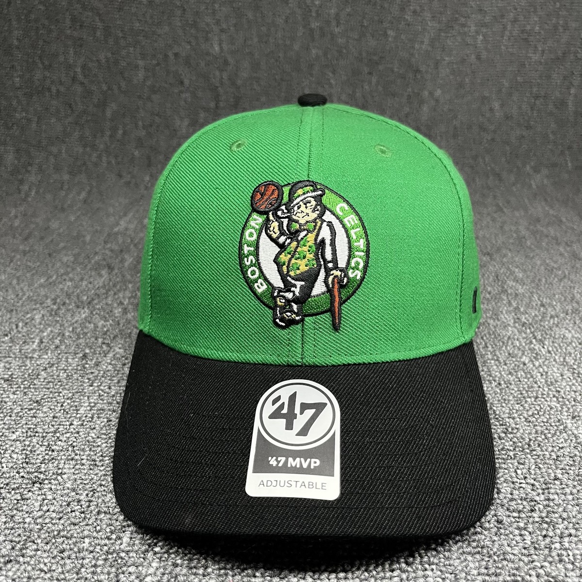 Boston Celtics '47 MVP Snapback Hat Green Black Adjustable Cap New