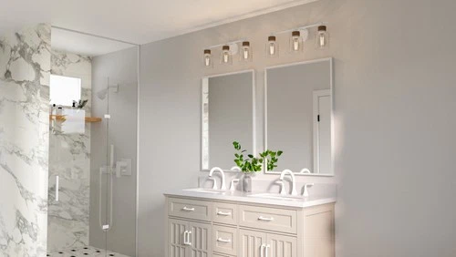 Quoizel BTC8624 Baltic 3 Light 24"W Vanity Light - Black - Picture 3 of 11