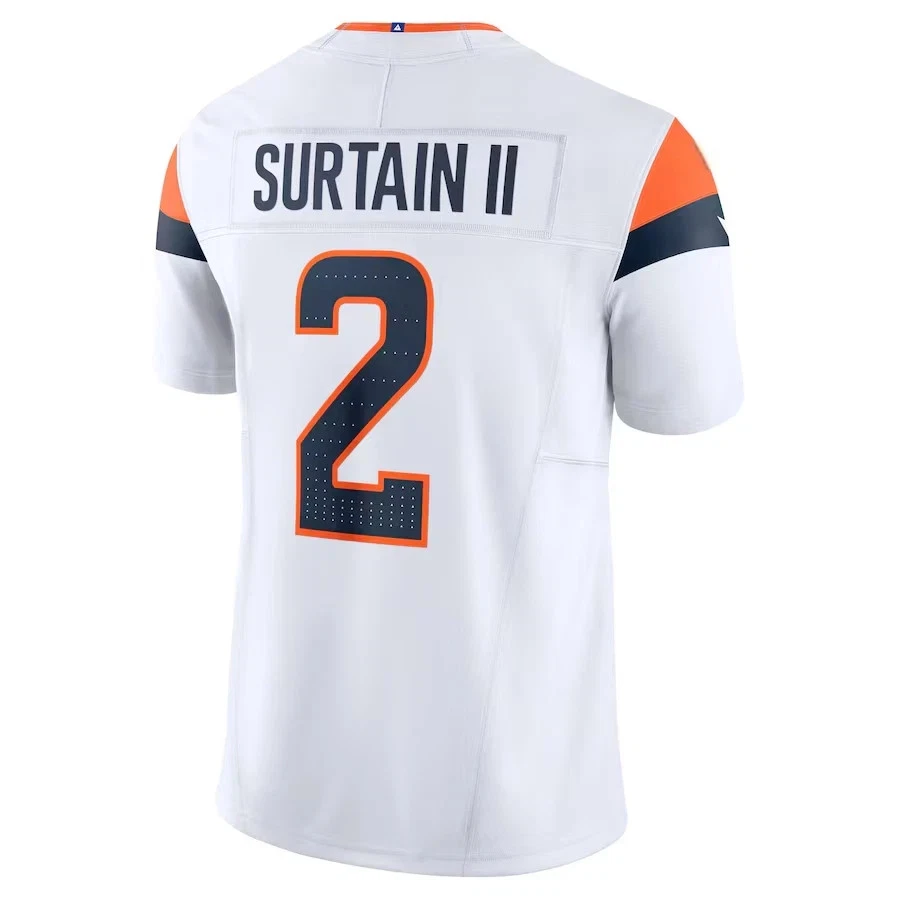 NWT Men's/Youth Broncos #2 Patrick Surtain II White FUSE Jersey