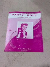 BUDDY KNOX Sheet Music Party Doll POP, ROCK, Teen Idol c1957 Great Cond