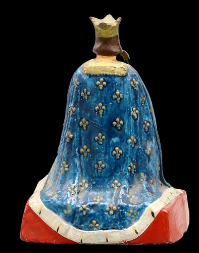 VERTUNNI Figurine SAINT LOUIS sur son trône / antique toy soldier - Picture 4 of 4