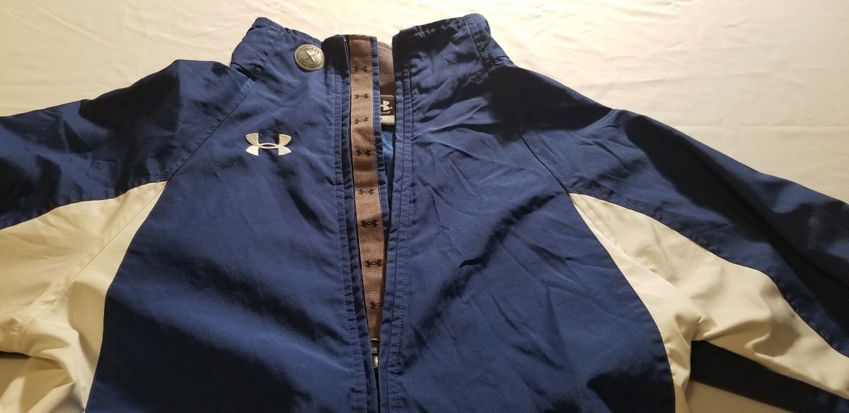 Men's Under Armour UA Sport Style Fishtail Jacket Small Blue White