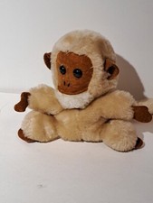 1976 DAKIN PEACH BABY MONKEY STUFFED PLUSH 5"