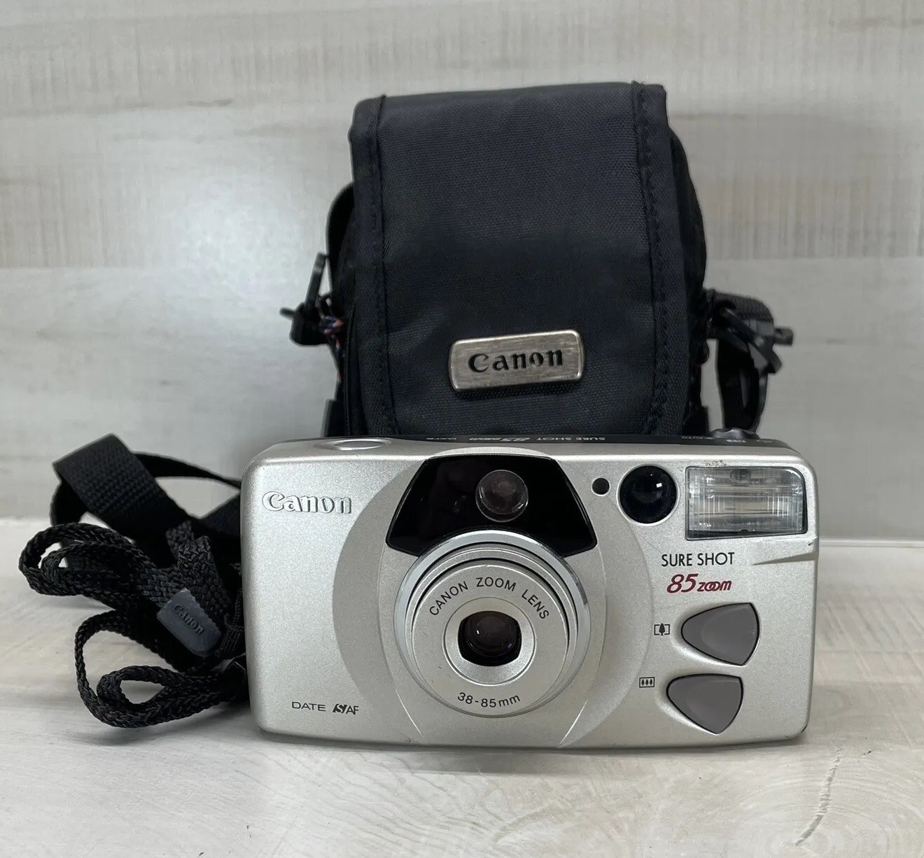 Canon Sure Shot 85 Zoom 35mm Film Camera with Case Tested eBay