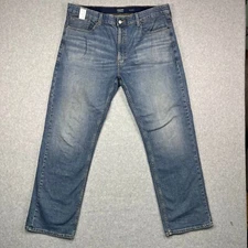 Levi Jeans Men's 39x31 Blue Denim Signature Gold Tag Straight Leg Relaxed 40x32