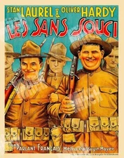 LAUREL & HARDY  1932 in PACK UP YOUR TROUBLES  11 X 14 FRENCH POSTER LOBBY CARD