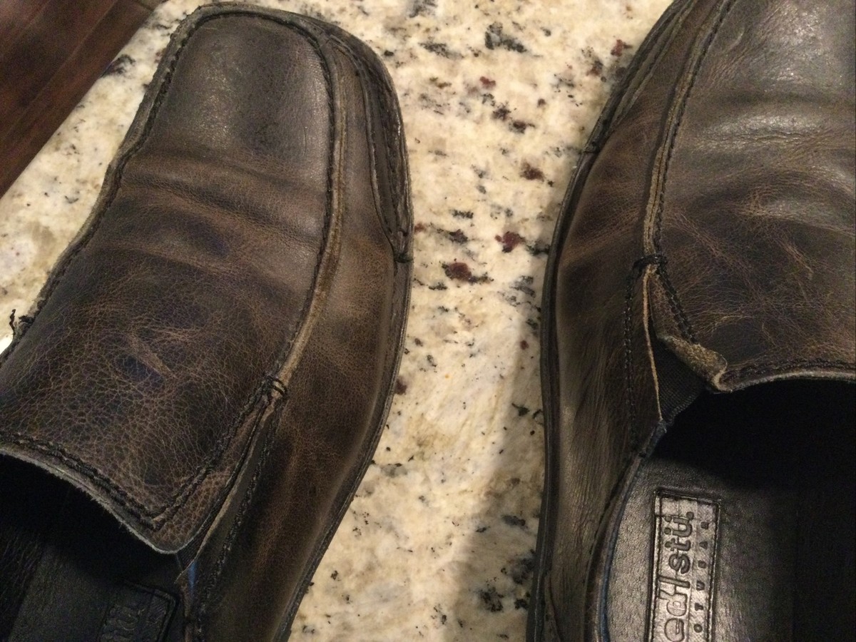 Mens Bed Stu Footwear Brown Distressed Leather Mocs Loafer 