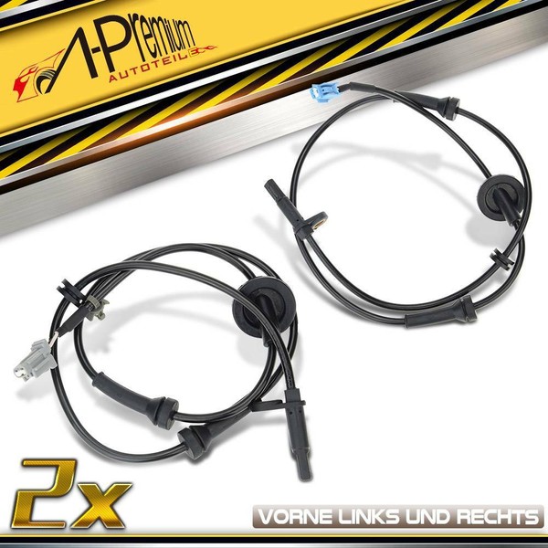 2X Abs Sensor Vorne Links&Rechts FüR Nissan Murano Z50 2003-2008 V6 3.5L Benzin-image